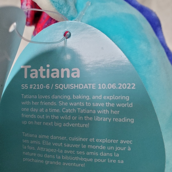 Tatiana the Dragon with Bow Squishmallows 5 Inch BNWT - Picture 6 of 7